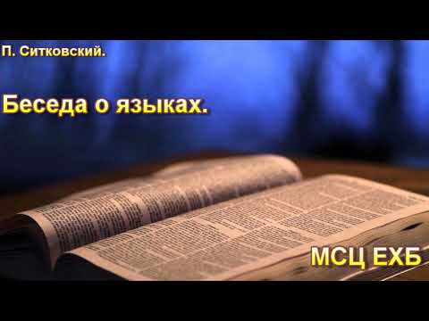 Видео: П. Ситковский. Беседа о языках. МСЦ ЕХБ.