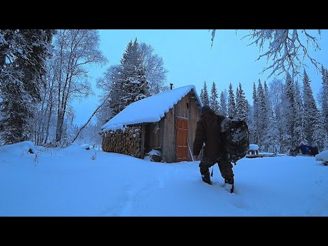 Видео: Возвращение в таёжную избу. День в тайге. Рыбалка на хариуса.
