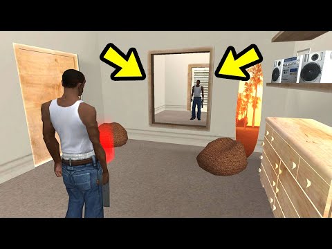 Видео: ЧТО БУДЕТ ЕСЛИ ПОПАСТЬ В ЗЕРКАЛО В ДОМЕ СИДЖЕЯ В GTA SAN ANDREAS