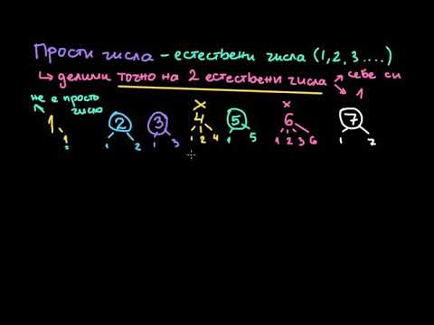 Видео: Прости числа І Въведение в алгебрата І 5. клас (България) І Кан Академия