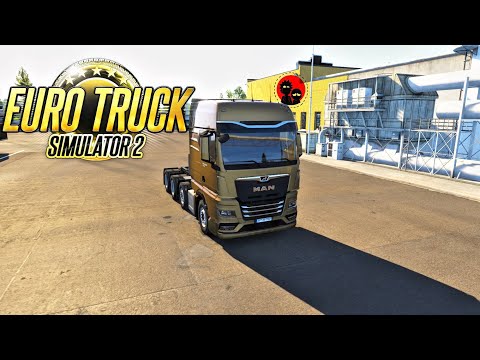 Видео: MAN перевозка теплообменника с Даугавпилс до Резекне. ETS 2!