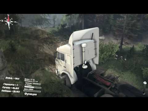 Видео: Прохождение Spin Tires на КАМАЗ 54115 из "ДАЛЬНОБОЙЩИКОВ" (часть 2)