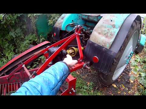 Видео: Обзор на китайскую картофелекопалку 4U-1.