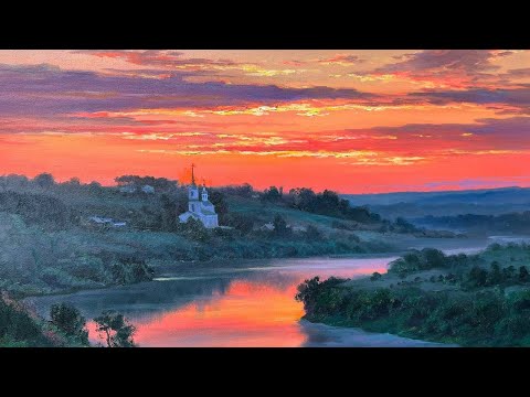 Видео: Мастер-класс "Встреча заката" 2025г Новинка от Художника Игоря Сахарова Купить урок - Saharovs.Ru ❤️