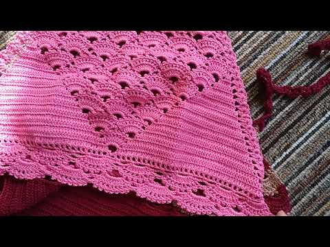 Видео: Топ крючком - Как вязать Узор Ракушки - Летняя одежда /  Summer clothes - crochet top