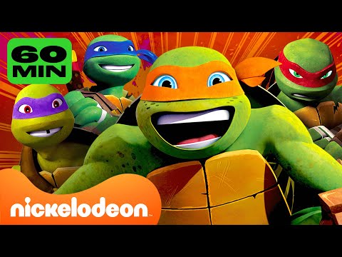 Видео: Черепашки-ниндзя | Майки - младший брат 60 МИНУТ! 🤭 | Nickelodeon Cyrillic