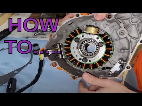 Видео: Как заменить статор Yamaha Warrior 350