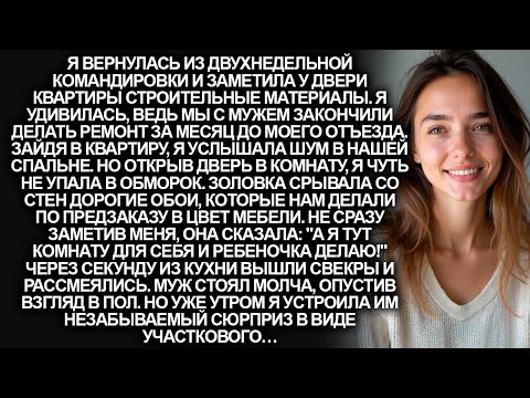 Видео: Я вернулась с командировки и увидела золовку, которая сдирала новые дорогие обои в моей спальне…