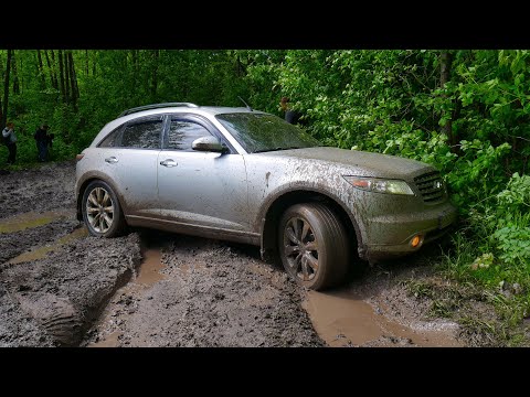 Видео: ПСИХ на INFINITI FX35 БРОСИЛ ВЫЗОВ НИВЕ T-34, ПАДЖЕРО СПОРТ, УАЗ БУХАНКА, ПРАДО, ОФФРОАД.