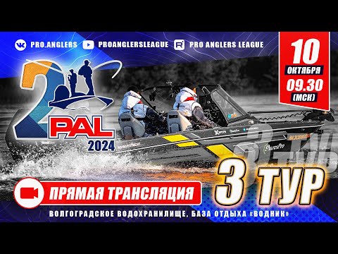 Видео: Рыболовный турнир PAL 2024. Прямая трансляция. Финальный этап - Третий тур