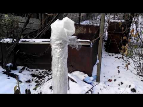 Видео: Как укрыть персик на зиму. Новый способ.