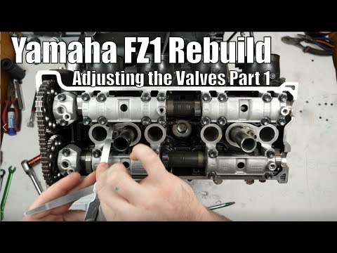 Видео: Yamaha FZ1 — Регулировка клапанов, часть 1