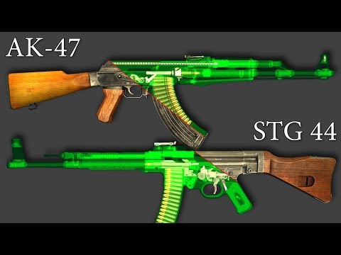 Видео: Сравниваем. АК-47 STG 44