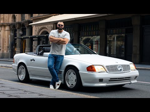 Видео: Mercedes SL60 AMG: ультраредкий «Белый рыцарь» до слияния | Мощь, стиль и эксклюзивность