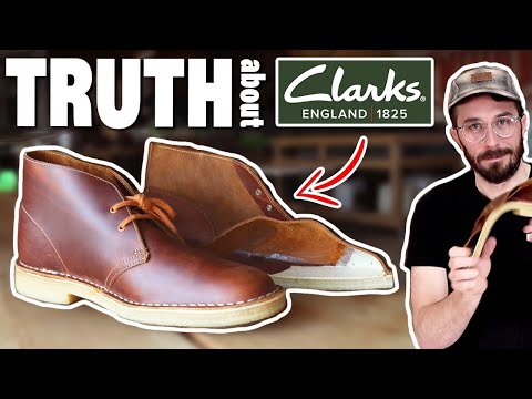 Видео: Ботинки Clarks Desert Boots (РАЗРЕЗАННЫЕ ПОЛОВИНУ) - Ботинки Chukka - Что такое кожа Pull Up?