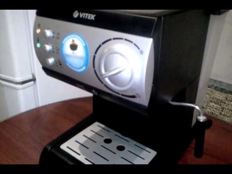 Видео: Кофеварка эспрессо Vitek 1511