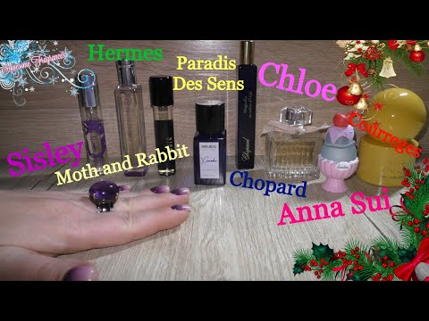 Видео: ПАРФЮМ💖мини объем😮макси эффект😘Courreges/Chloe/Anna Sui/Chopard/Sisley/Hermes/Moth and Rabbit/Xanadu