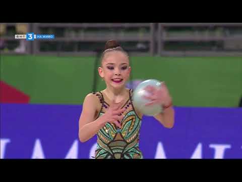 Видео: Стилияна Николова - топка - Световно първенство по художествена гимнастика - София 2022