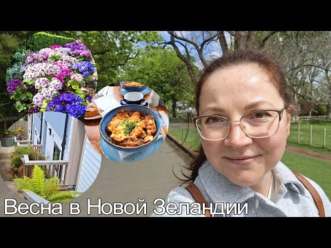 Видео: Весенний влог 🌸🌳 Гуляем по парку, сакура, новозеландское жильё