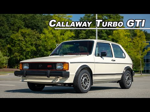 Видео: Удвойте мощь Mk1 GTI! - VW Rabbit GTI Callaway Stage II Turbo 1983 года (бинауральное аудио от пе...