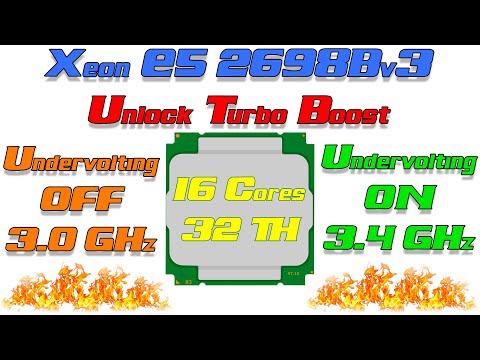 Видео: Халявное увеличение производительности CPU LGA2011-3 за 2 минуты. Undervolting Xeon E5 2698Bv3