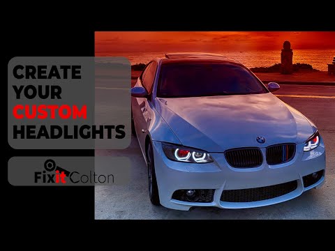 Видео: Руководство по самостоятельной сборке фар BMW Custom Shadow | E92 335i 328i | Светодиодные фары H...
