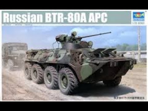 Видео: TRUMPETER BTR 80A APC 1/35 Сборка модели Build Part 1
