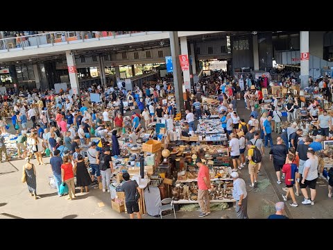 Видео: Жаркая барахолка в Барселоне.