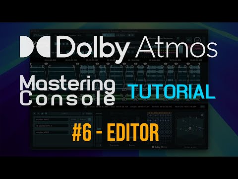 Видео: Урок №6 по мастерингу Dolby Atmos — Редактор в новой консоли мастеринга