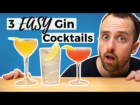 Видео: 3 простых рецепта коктейлей с джином, которые можно приготовить дома!