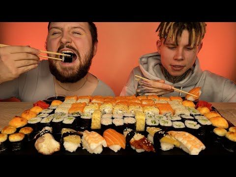 Видео: Мукбанг Роллы 🍣 100 Роллов АСМР