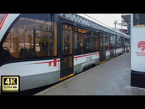 Видео: 7 маршрут трамвая. 14.01.2023 год. Москва.