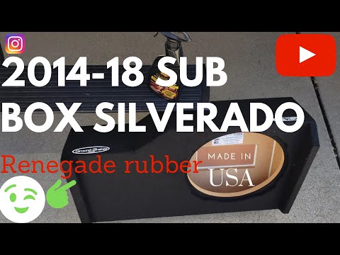 Видео: Сабвуфер Silverado 2014-18! JL Audio! Renegade Rubber!