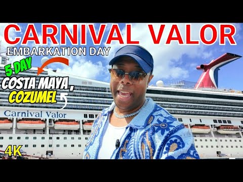 Видео: День посадки на Carnival Valor! 5-дневный круиз в Коста-Майю и Косумель!