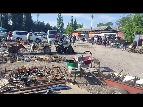 Видео: Экскурсия по городу Бишкек. БАРАХОЛКА возле турбазы.2023.Старый толчок. Кыргызстан. Рынок.