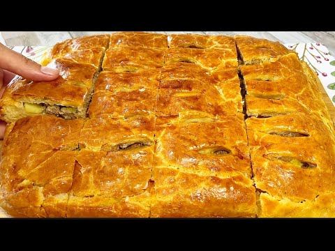 Видео: Быстрое тесто для Пирога с Любой начинкой!Мясной Пирог с Картофелем на Скорую руку!Тает во рту!