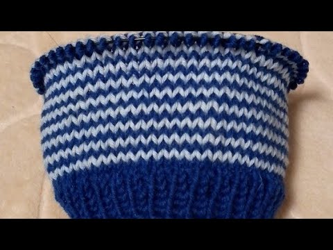 Видео: способ вязания круговых полосок по методу Хеликс. На круговых спицах.