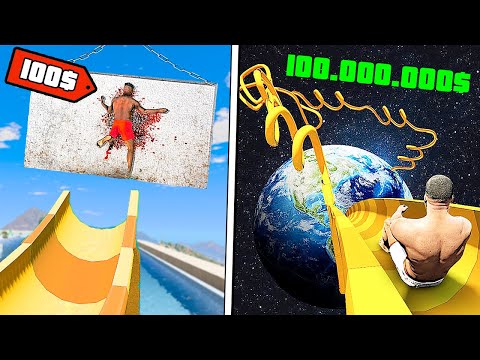 Видео: ВОДНЫЕ ГОРКИ за 100$ или ЗА 100.000.000$?? - GTA 5 (Моды ГТА 5)