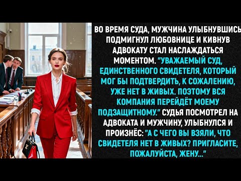 Видео: Во время суда, мужчина улыбнувшись подмигнул любовнице и кивнув адвокату стал довольствоваться…