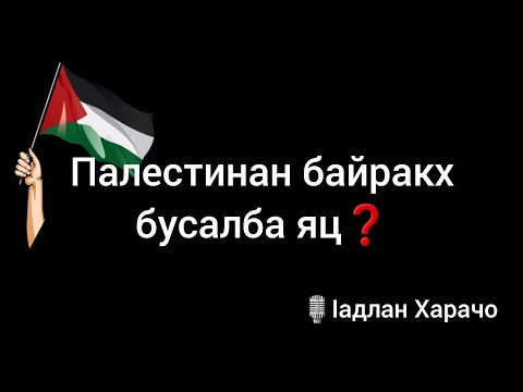 Видео: Палестинан байракх бусалба яц? / ӏадлан