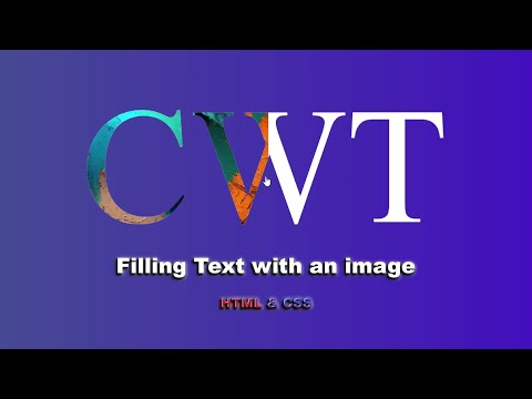 Видео: Заполнение текста изображением при наведении используя HTML&CSS шаг за шагом || Fill Text Animation