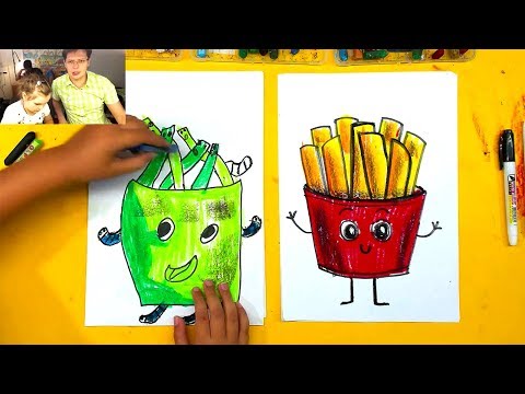 Видео: Веселая Картошка Фри / Рисуем с АНЕЙ