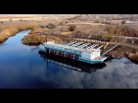 Видео: Видео прогулка по Быковскому району. Село Новоникольское.  Часть 2 "Плавучая насосная станция"