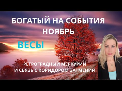 Видео: ВЕСЫ - БОГАТЫЙ НА СОБЫТИЯ НОЯБРЬ