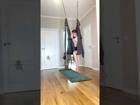 Видео: Аэройога / Йога в гамаках. Тренировка Дома