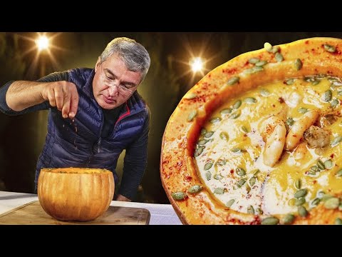 Видео: ТЫКВЕННЫЙ СУП | Суп-пюре из тыквы | Самый ВКУСНЫЙ и ОРИГИНАЛЬНЫЙ рецепт от Эхтирама | Здоровая еда