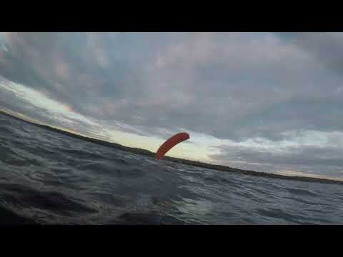 Видео: Кайт перевернулся на глубине или как приготовить парафойл воздухозаборниками вниз на воде
