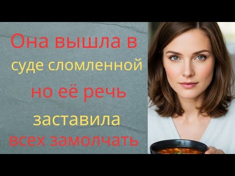 Видео: Она вышла в суде сломленной… но её речь заставила всех замолчать