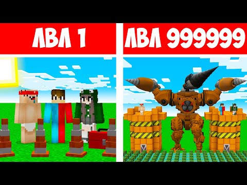 Видео: 🇺🇦 НУБ І ПРО БУДУЮТЬ ДРИЛЬ МЕН ТИТАН БАЗУ АНТИ-ЗОМБІ ЗА 1000000$ У МАЙНКРАФТ!