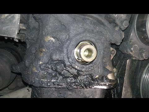 Видео: замена сальника  коленвала Nissan QG18
